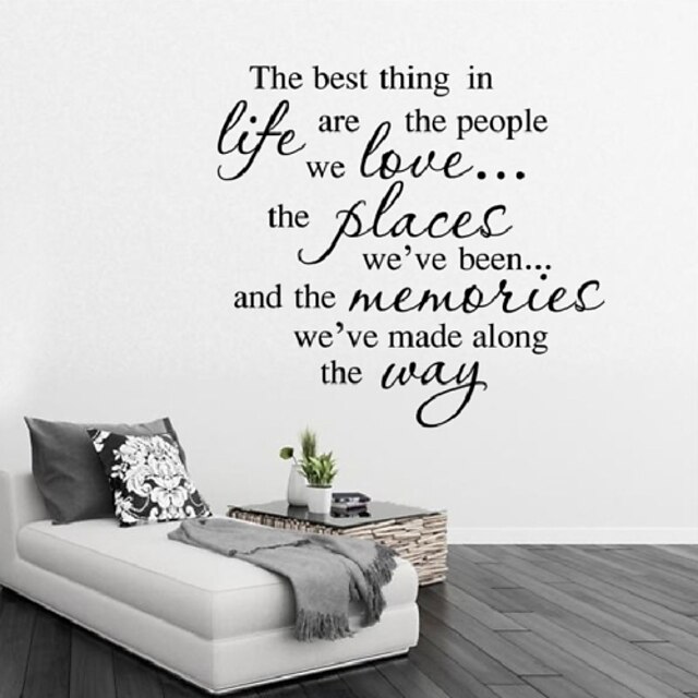  Wall Stickers Best Life Quotes To Decorate The Living Room Bedroom Wall Stickers