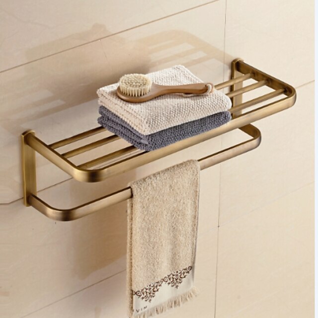  Towel Bar Contemporary Brass Double