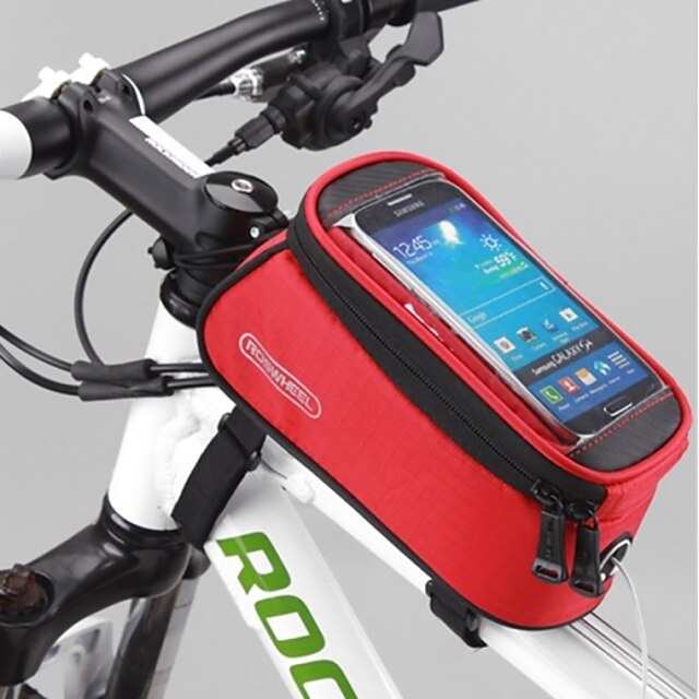  ROSWHEEL 1.5 L Kormánytáska Vízálló Gyors szárítás Kerékpáros táska Terylene Műanyag Oxford Kerékpáros táska Kerékpáros táska Hasonló méretű telefonok Kerékpározás / Kerékpár