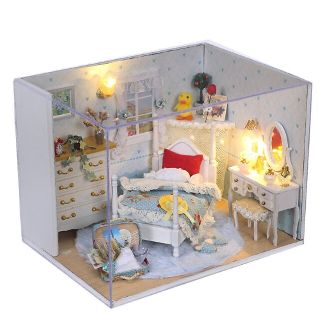  Dream princess room Manual assembly room villa house model children gifts Lights Lamp LED