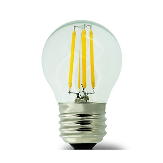  KWB 1pc LED-glødepærer 400 lm E26 / E27 G45 4 LED perler COB Vanntett Dekorativ Varm hvit 220-240 V / 1 stk. / RoHs