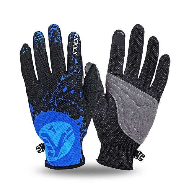  Nuckily Χειμώνας Γάντια ποδηλασίας Γάντια Αφής Αντανακλαστικό Αδιάβροχη Αντιανεμικό Αναπνέει Ολόκληρο το Δάχτυλο Γάντια για Δραστηριότητες/ Αθλήματα Mesh Μπλε Πράσινο Ροδοκόκκινο για