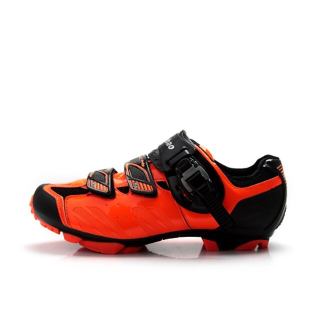  Tiebao® Adulți Pantofi de Mountain Bike Nylon Impermeabil Respirabil Anti-Alunecare Ciclism Negru Rosu Portocaliu Bărbați Pantofi de Ciclism / Căptușire cu Perne / Ventilație / Căptușire cu Perne