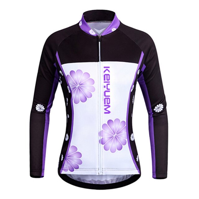  KEIYUEM Per uomo Per donna Manica lunga Maglia da ciclismo Ciclismo da montagna Inverno Bicicletta Maglietta / Maglia Retato Impermeabile Antivento Traspirante Asciugatura rapida Gli sport Classico