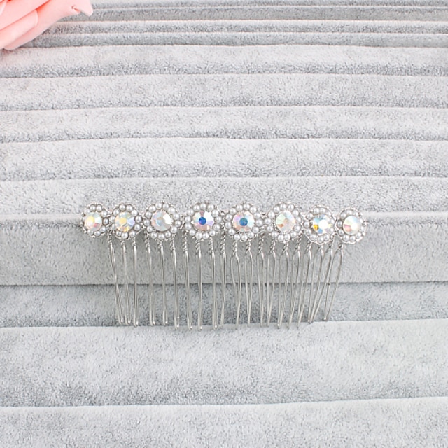  Pearl Headpiece-Wedding Special Occasion Casual Office & Career Outdoor Hair Combs 1 Piece