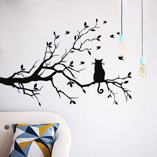  Landscape / Animals Wall Stickers Plane Wall Stickers Decorative Wall Stickers, Vinyl Home Decoration Wall Decal Wall Decoration / Washable / Removable / Re-Positionable