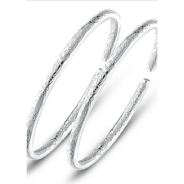  Women's Bracelet Bangles Bracelet Jewelry Silver For Wedding