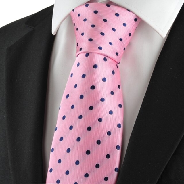  Cravate(Rose,Polyester)A Pois