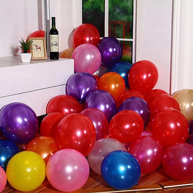  hélio látex inflável espessamento pérola casamento ou festa de aniversário do balão, 100pcs / lot