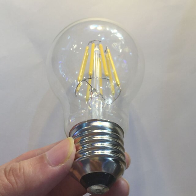  KWB 1pc LED Filament Bulbs 750 lm E26 / E27 A60(A19) 8 LED Beads COB Waterproof Dimmable Decorative Warm White 220-240 V / 1 pc / RoHS