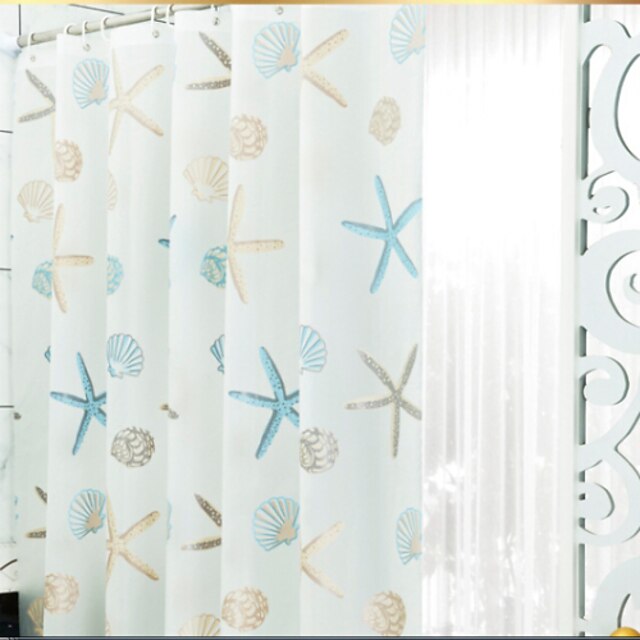  シャワー用カーテン 近代の PEVA 幾何学模様 機械製
