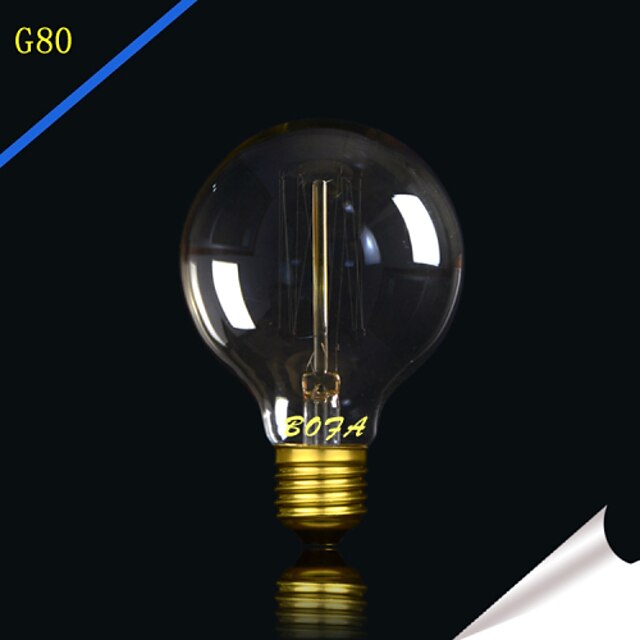  1pç 25W 40W E27 E26/E27 E26 G80 Branco Quente 2300 K Incandescente Vintage Edison Light Bulb 220V 85-265V