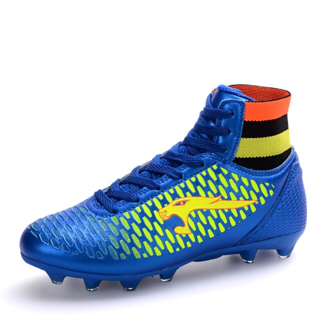  Men's / Boys' Faux Leather Spring / Fall Comfort Soccer Shoes Slip Resistant Black / Blue / Gold