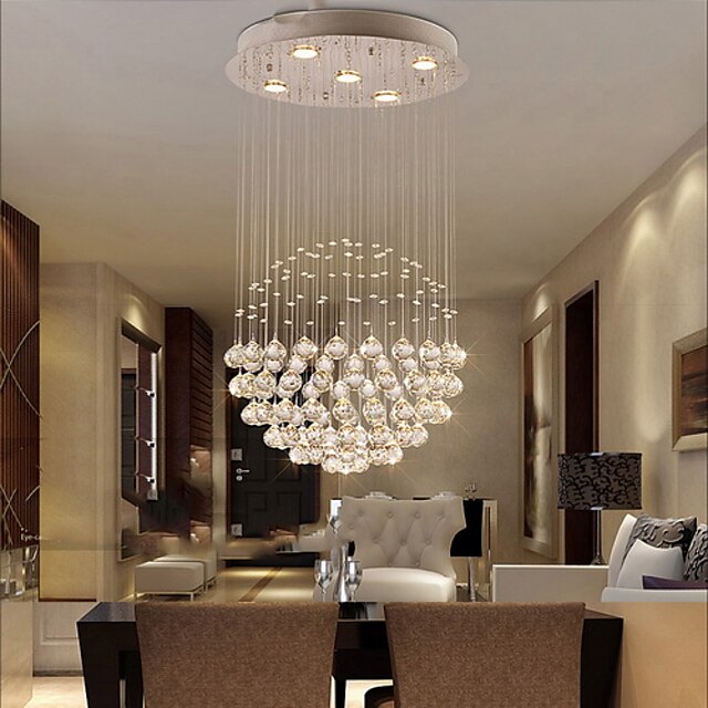  5-Light 50cm(19.6inch) Chandelier Metal Electroplated 110-120V 220-240V / GU10 / CE Certified