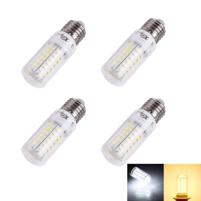  LED Corn Lights 240 lm E26 / E27 T 56/pcs LED Beads SMD 5730 Decorative Warm White Cold White 220-240 V / 4 pcs / RoHS / CE Certified