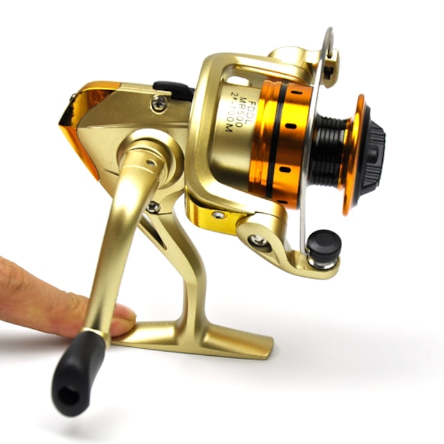  Spinning Reel 5.1:1 Gear Ratio+10 Ball Bearings Hand Orientation Exchangable Sea Fishing / Spinning / Freshwater Fishing - MR500 / Carp Fishing