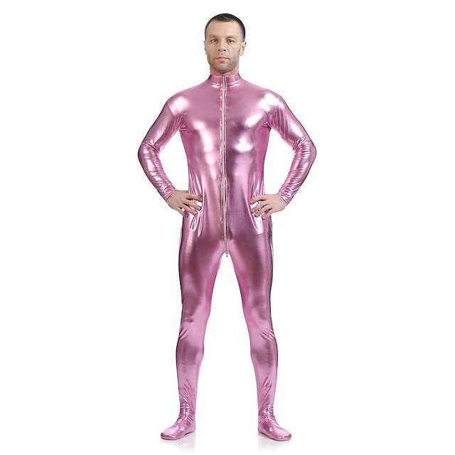  Lesklé zentai oděvy Kožené obleky Dětské Dospělé Spandex Cosplay kostýmy Pohlaví Pánské Dámské Jednobarevné předvečer Všech svatých / Leotard / Kostýmový overal / Zentai / Leotard / Kostýmový overal