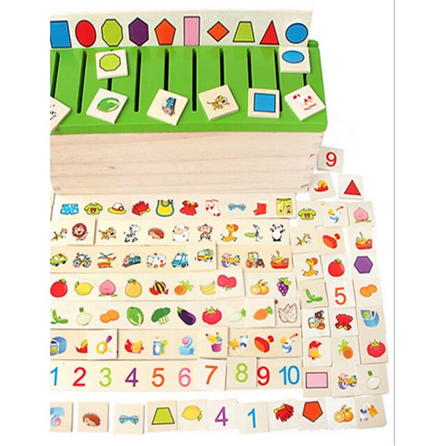  Early Childhood Toys For Children To Learn The Shape Classification Of Children's Wooden Toys Wooden Box Puzzle Matching