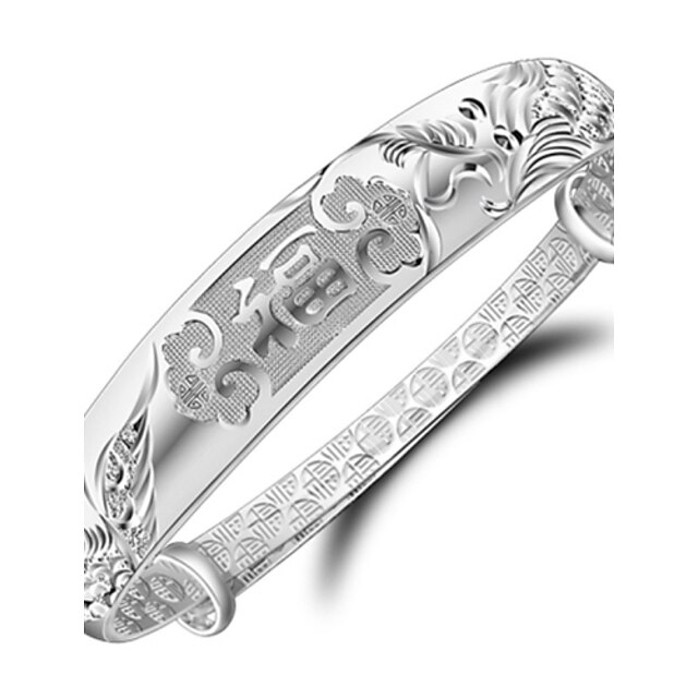  Women's Bracelet Bangles Silver Plated Bracelet Jewelry Silver For Wedding