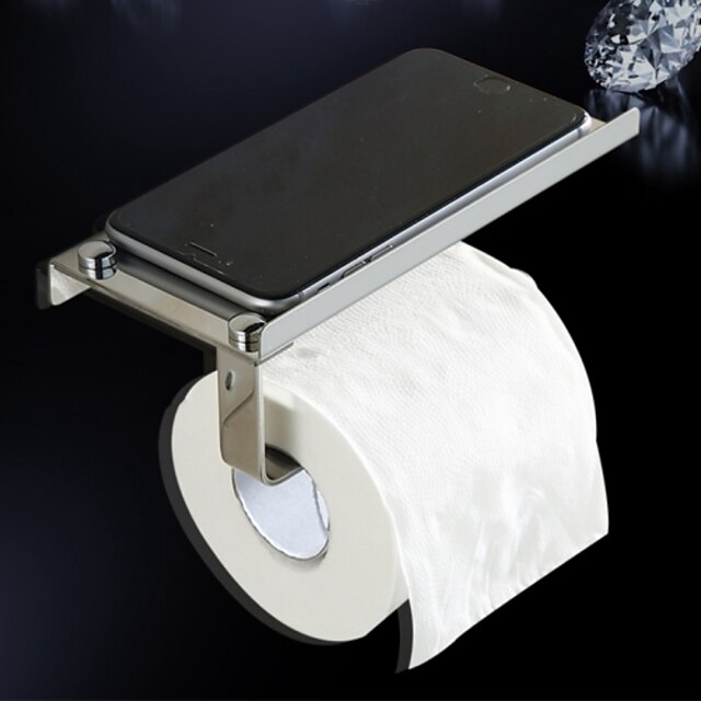  Toilet Paper Holder / Mirror Polished Stainless Steel /Contemporary