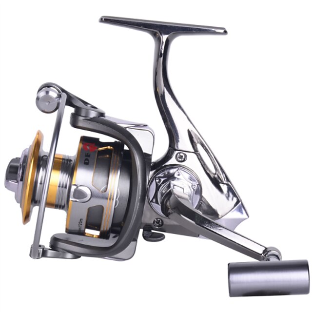  Spinning Reel 5.2:1 Gear Ratio+12 Ball Bearings Hand Orientation Exchangable Sea Fishing / Bait Casting / Ice Fishing - DM5000 / Freshwater Fishing / Carp Fishing / Bass Fishing / Lure Fishing