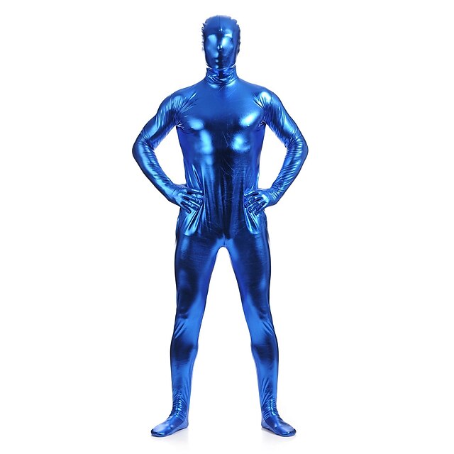  Shiny Zentai Suits Ninja Spandex Cosplay Costumes Men's Women's Solid Colored Halloween / Leotard / Onesie / Leotard / Onesie / High Elasticity