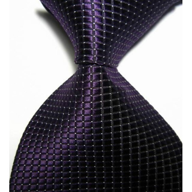  Men's Luxury Grid Classic Necktie Creative Stylish