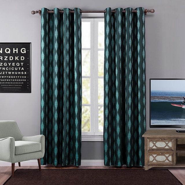  Moderni Pimennysvuoritus Drapes One Panel Olohuone   Curtains / Jakardi / Makuuhuone