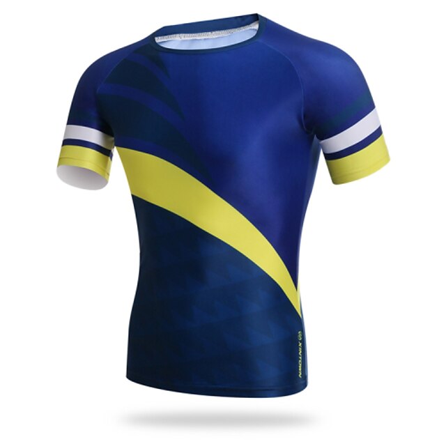  XINTOWN Men's Short Sleeve Cycling Jersey Bike Tee / T-shirt Top Breathable Quick Dry Ultraviolet Resistant Sports Elastane Lycra Clothing Apparel / High Elasticity