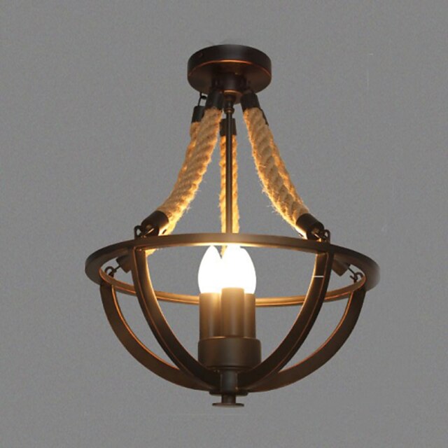  3-Light 38cm(14.9inch) Mini stílus Mennyezeti lámpa Fém Festett felületek Ország 110-120 V / 220-240 V