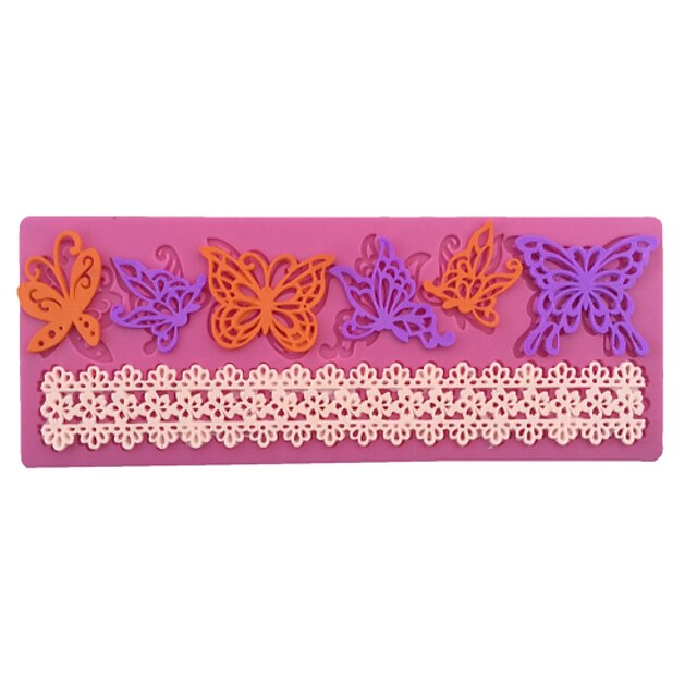  Lace Style Sugar Candy Fondant Cake Molds  For The Kitchen Baking Molds