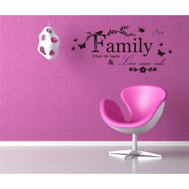  Decorative Wall Stickers - Words & Quotes Wall Stickers Still Life Living Room / Bedroom / Bathroom