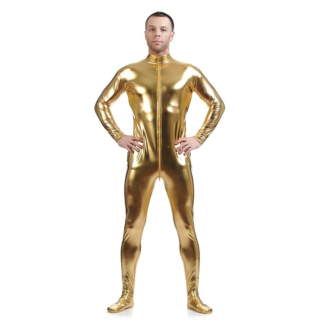 Shiny Zentai Suits Skin Suit Adults Spandex Latex Cosplay Costumes Sex Mens Womens Solid 