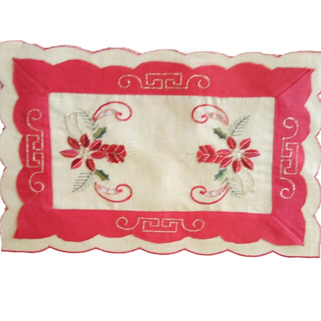  New Fashion Embroidery Multi-Purpose  Table Cloths With   Size 25X36CM(10X14