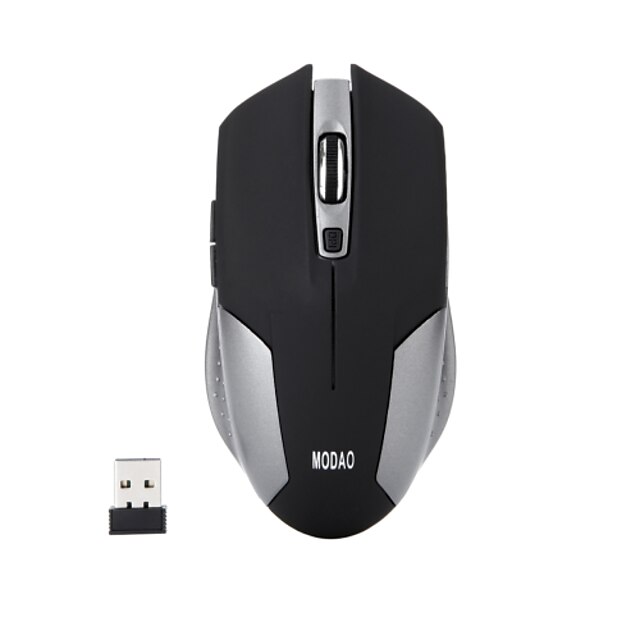  ergonômicas 6 teclas 2,4 g silenciosa jogo ótico sem fio do mouse 1600dpi