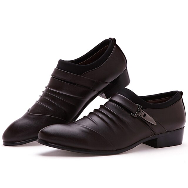  Bărbați Pantofi Imitație de Piele Primăvară Vară Toamnă Iarnă Confortabili Pentru Casual Party & Seară Alb Negru Maro