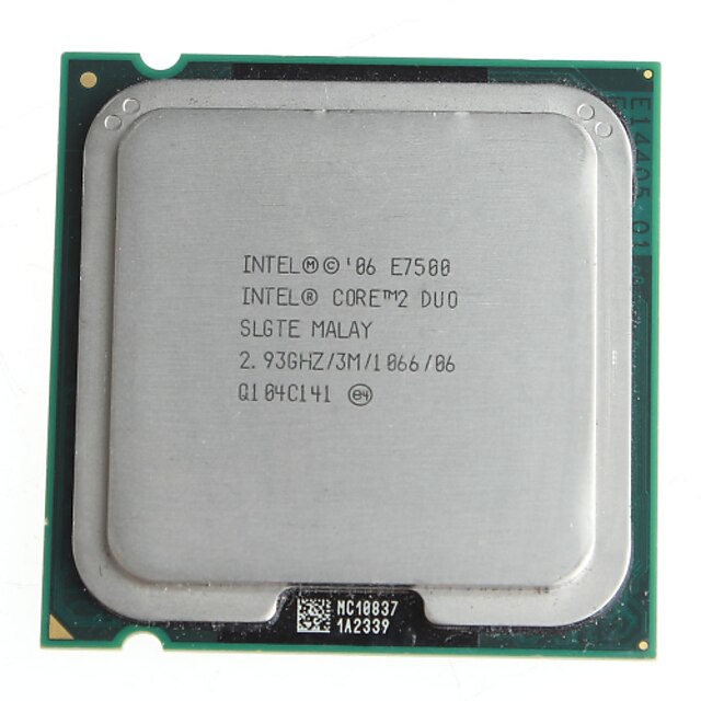  Hovedparten ægte Intel Core 2 Duo e7500 2,93 GHz 45 nanometer LGA775 desktop cpu processor