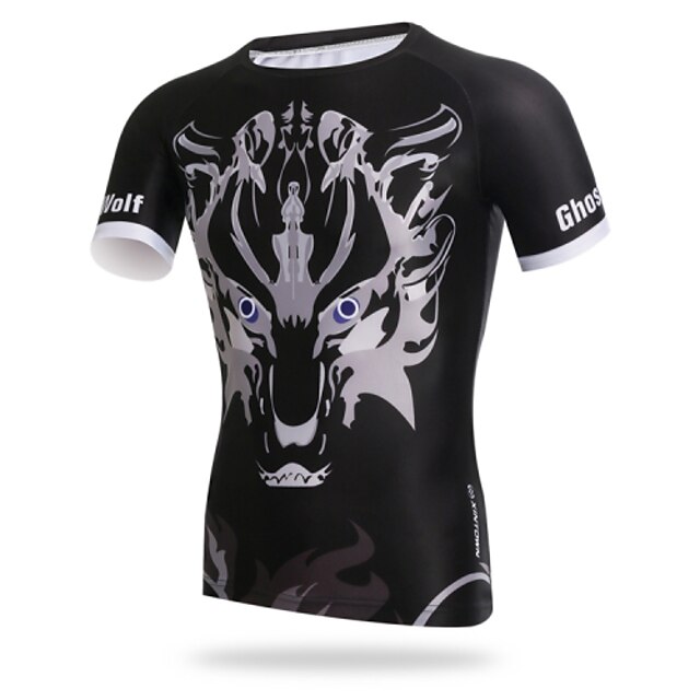  XINTOWN Men's Short Sleeve Cycling Jersey Bike Tee / T-shirt Jersey Top Breathable Quick Dry Ultraviolet Resistant Sports Elastane Lycra Clothing Apparel / High Elasticity