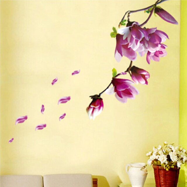  Dekorative Wand Sticker - Flugzeug-Wand Sticker Landschaft / Blumen Wohnzimmer / Schlafzimmer / Esszimmer / Abziehbar