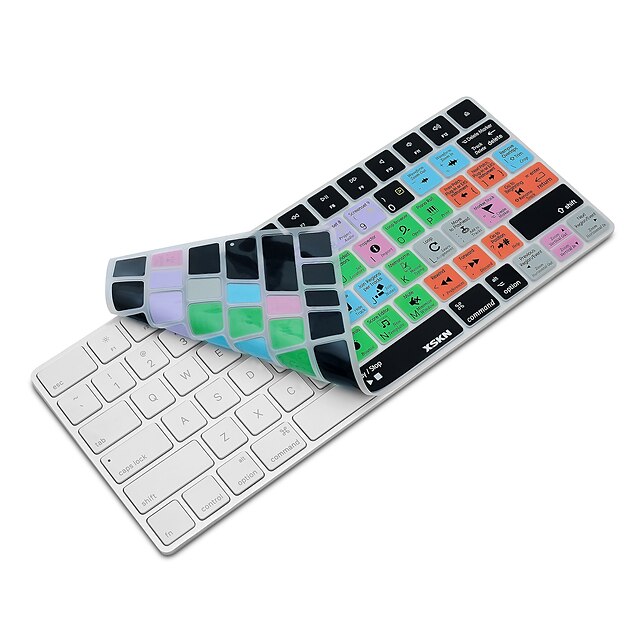  XSKN Logik pro x 10.2 Abkürzung Tastaturabdeckung Silikonhaut für magische Tastatur 2015 Version, uns Layout