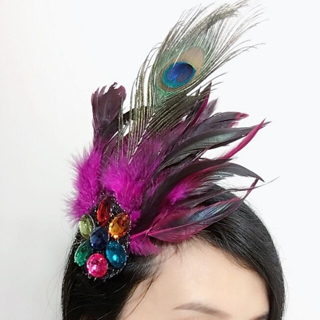  Women's Feather Headpiece-Special Occasion Fascinators 1 Piece