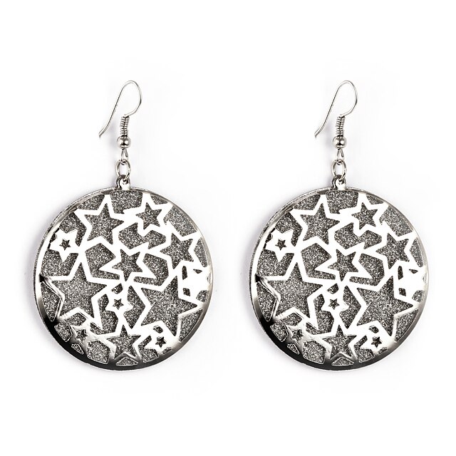 European Style Gold/Silver Star Earrings Jewelry for Women