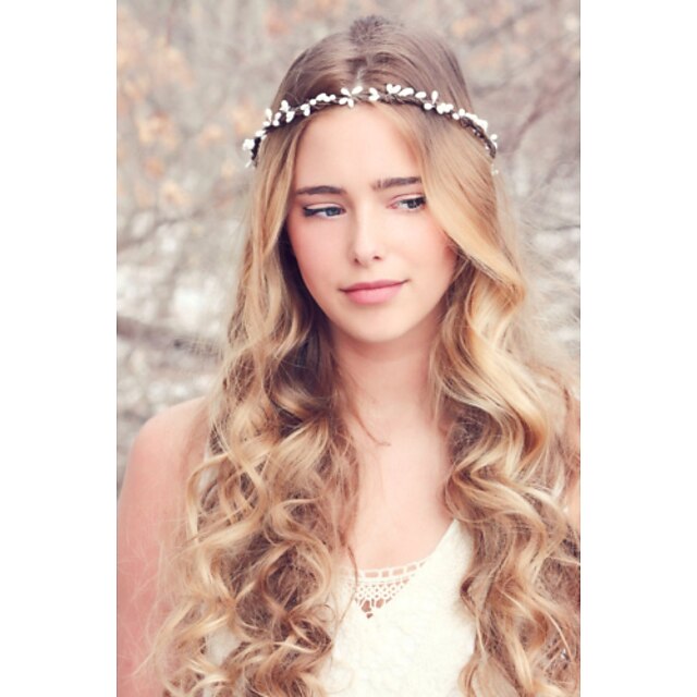  Women's Headbands Fascinators forehead jewelry For Wedding Party Casual Daily Fabric White