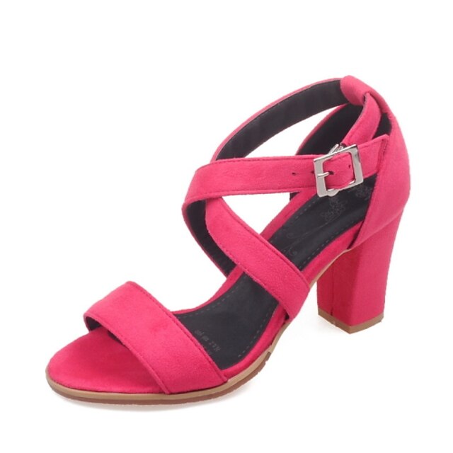  Women's Shoes Heel Heels / Peep Toe Sandals / Heels Outdoor / Dress / Casual Black / Red / Gray/138