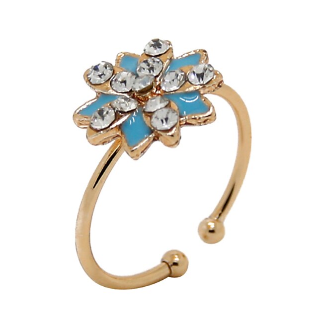  Women's Statement Ring - Alloy Flower, Sunflower Birthstones One Size Black / Blue / Pink For Party / Daily / Casual