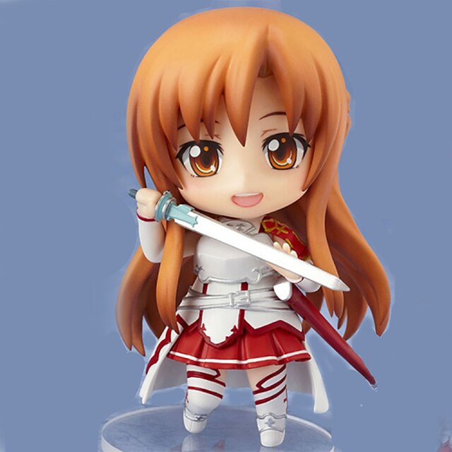  Figuras de Ação Anime Inspirado por SAO Swords Art Online Asuna Yuuki PVC 9.5 cm CM modelo Brinquedos Boneca de Brinquedo / Mais Acessórios / Mais Acessórios