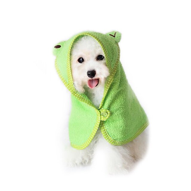  Gato Cachorro Toalha Plástico Algodão Portátil Animais de Estimação Artigos para Banho & Tosa Branco Amarelo Azul Rosa claro Verde
