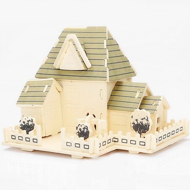  Ház 3D építőjátékok Fából készült építőjátékok Modeli i makete Wood Model Fa Gyermek Felnőttek Játékok Ajándék