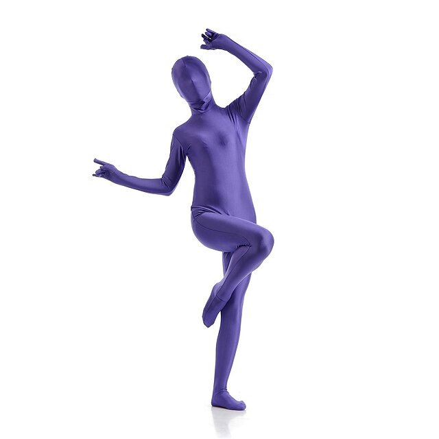  Zentai Suits Catsuit Skin Suit Ninja Adults' Spandex Lycra Cosplay Costumes Men's Women's Solid Colored Halloween / Leotard / Onesie / Leotard / Onesie / High Elasticity