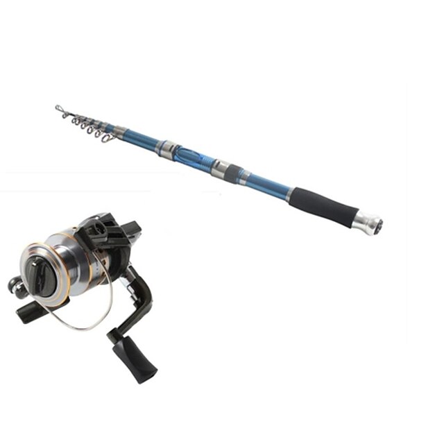  Vara de Pesca Telespin Cana de pesca Varas + Molinetes de Pesca Vara de Pesca Telespin 291 cm Carbono Médio Leve (ML) Pesca de Mar